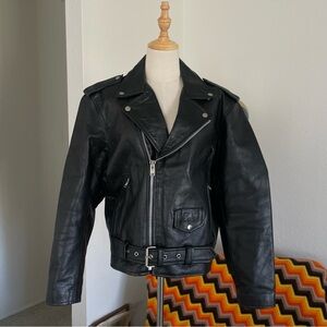 X element Within Temptation Sharon Den Adel Signed Leather Biker Jacket